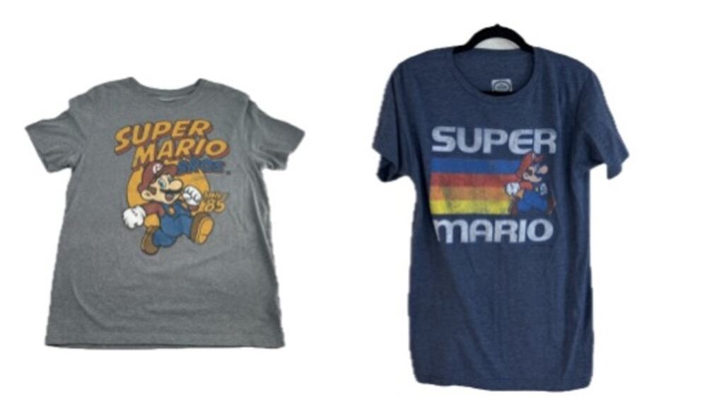 Nintendo Super Mario Anime Graphic Tee Bundle Mens Small Retro Y2K Gamer